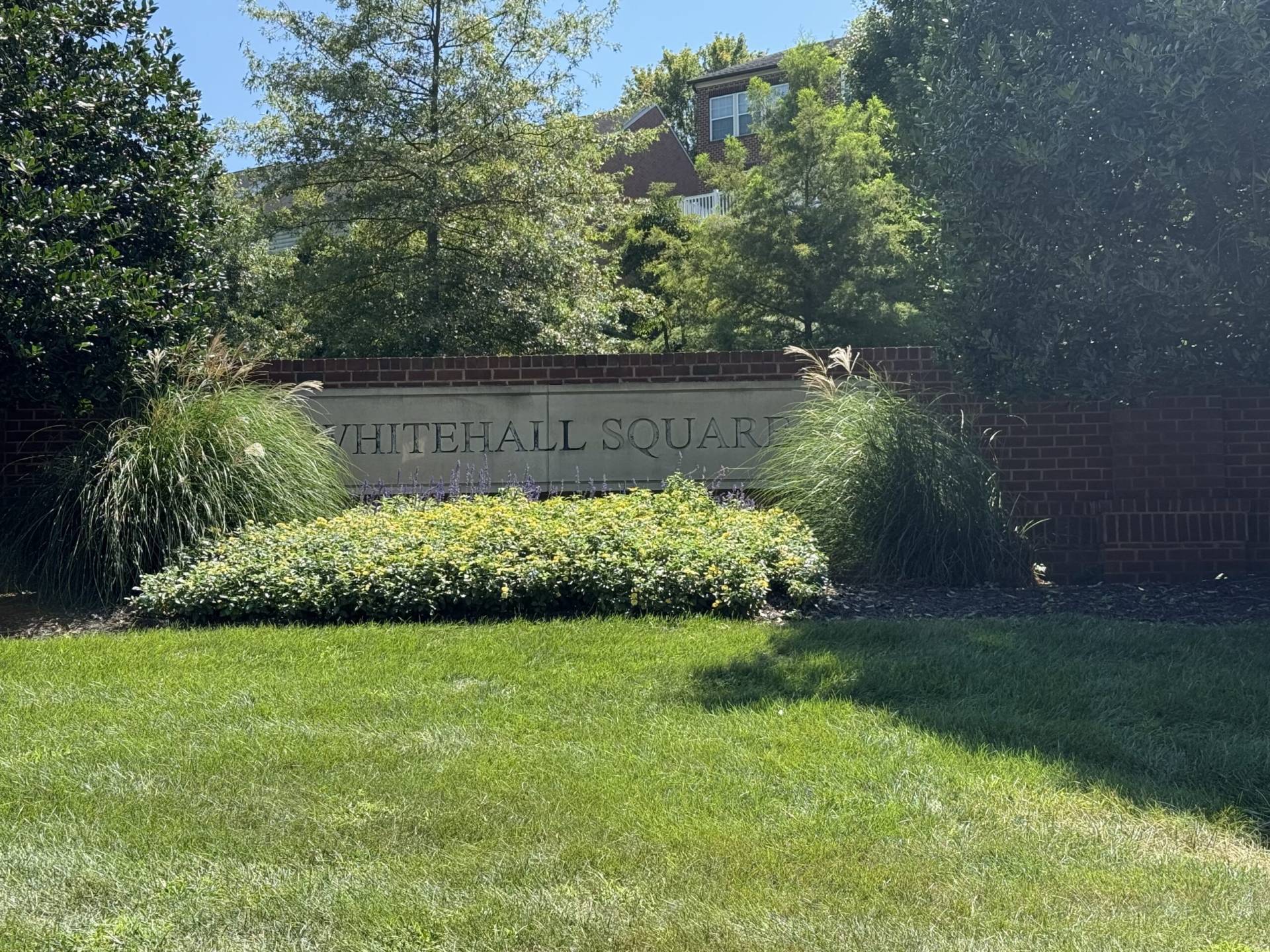 Front sign into the community